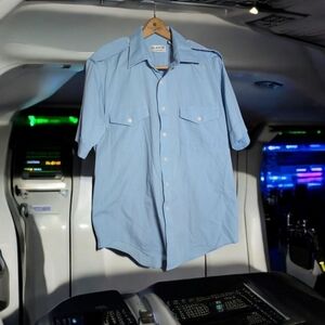 Pilot Uniform The Aviator Light Blue Men's Shirt By Van Husen